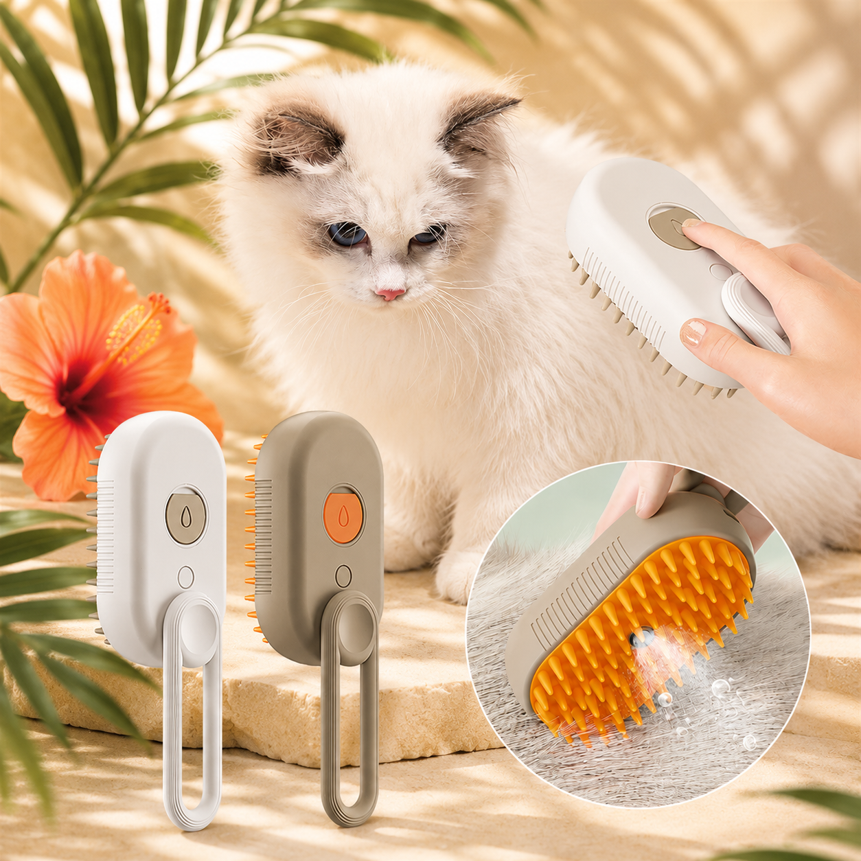 PawMist Grooming Brush
