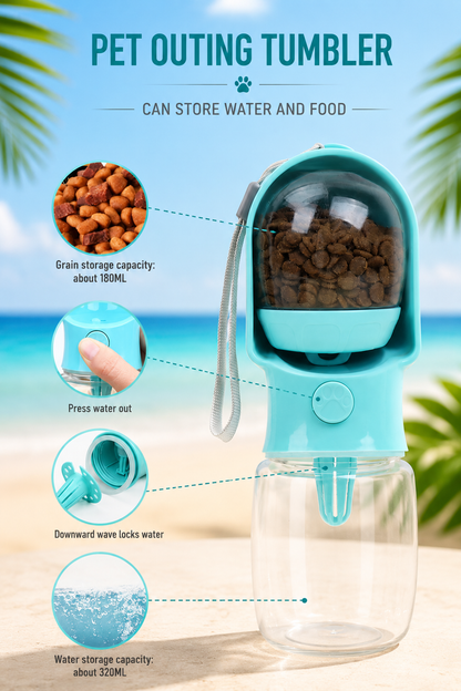 PawSip Leakproof Travel Water Bottle